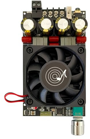 Bluetooth 5.3 Verstärkerplatine, ZK-3002B 300 W + 300 W Bluetooth Leistungsverstärker Modul TPA3255 300 W * 2 BLE/AUX/USB-Audio-Verstärker Stereo APP-Steuerung für DIY-Funklautsprecher