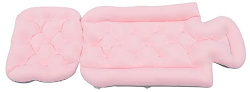 LANNADD Ganzkörper Badewannenkissen, rutschfeste Badewannenmatte Matratze Weich Badewanne Nackenkissen Badewanneneinlage, Geeignet für Badewannen und Bäder Im Innenbereich (Rosa)