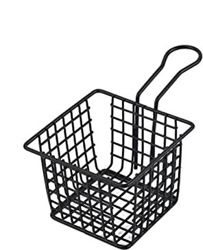 Colador para freír, espumadera de aceite, cocina casera, cesta para patatas fritas de acero inoxidable, cesta pequeña de metal para verduras, cesta de malla para pollo frito, cocina para freír (colo