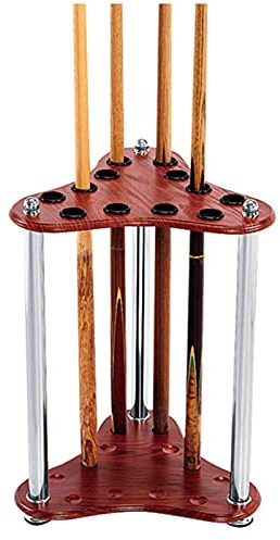 Supporto da pavimento per stecca da biliardo e snooker, può contenere fino a 12 stecche, autoportante, per casa, club, sala giochi, forniture da biliardo organizzate e accessibili