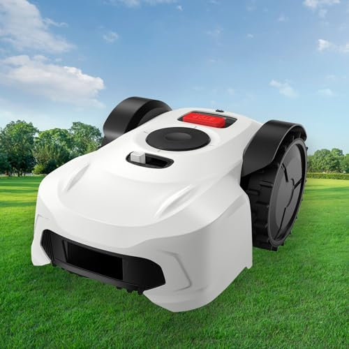 Naturalpowev Rasaerba robotizzato Automatico con App Bluetooth, Filo perimetrale, mappatura RTK+Vision, Pianificazione del Percorso, rasaerba robotizzato per Prati Fino a 1000㎡