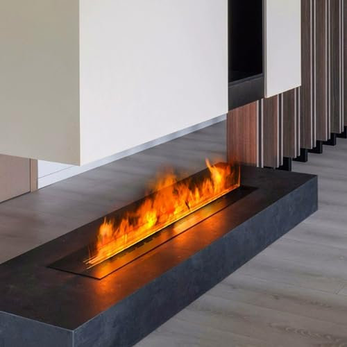 Electric Fireplace Insert Water Vapor Humidifier with 3D Flame UltraThin Panel Decorative 140cm