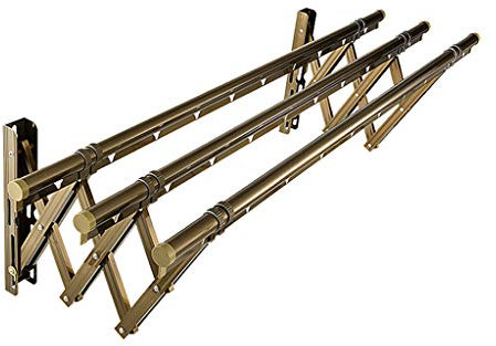 Tendedero retráctil para Ropa, tendedero Pared expandible para Exteriores, tendedero Plegable para Exteriores, 100/150 cm, 150 cm