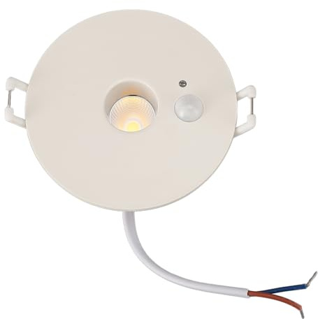 Spacnana Lampada da Incasso a Soffitto a LED da 9 W con Sensore di Movimento, Faretto Rotondo in Materiale ABS, Raggio di Rilevamento di 120° per Corridoio, Ingresso, Soggiorno, Balcone