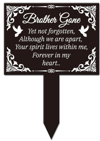 GLOBLELAND Piquet de Jardin Rectangulaire en Forme de Colombe Vintage pour Plaque Commémorative pour Cimetière Piquet de Tombe en Acrylique Piquet de Jardin de Sympathie Étanche pour Cimetière