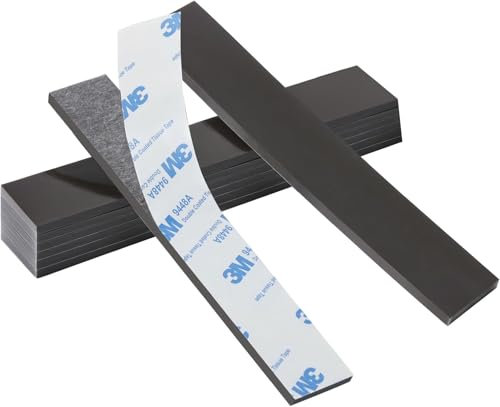 FRETONBA Magneti per Zanzariere Potente, 5mm Disco Magnetico Tagliabile, 8 Blocchi Calamite Adesive, Magnete Potente Forte Supporto Adesivo 3M, Nastro Magnetico, Magneti Adesivi