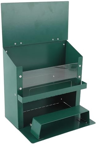 Metall Eichhörnchen Futterstation, Vogelfutterstation für den Außenbereich, Eichhörnchen Picknickbank Tischfutterstation, Wildvogel Samenhaus Futterstation, Futterbox für Draußen
