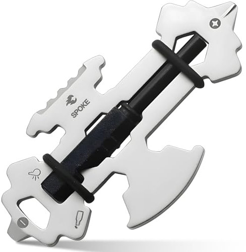 Christmas Stocking Stuffers for Men Adults Dad, Keychain Multi-tool 12 in 1 Pocket Gadgets Tools Bottle Opener Screwdriver, EDC Tool Key Ring Anniversary Birthday Gifts for Men Women (Axe)