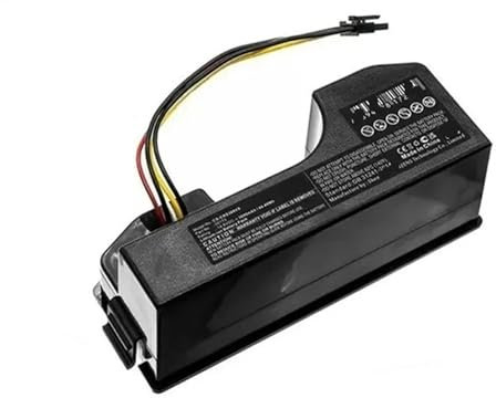 NQILGDOH Accesorios Accesorios De Repuesto Batería De 14,4 Voltios Y 6800 MAh. Compatible con CECOTEC Conga 3090 3091 3092 1690 1890 2090. Batería For Robot Aspirador Accesorios(Black-6500mAh)