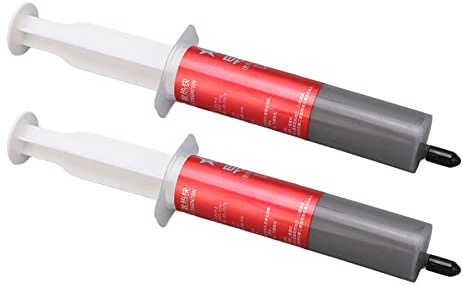 KIMISS 2PCS Thermal Paste Silicone Grease Composé pour CPU et Ordinateur - Composé Thermique Haute Performance avec Conception de Seringue pour Une Application Facile