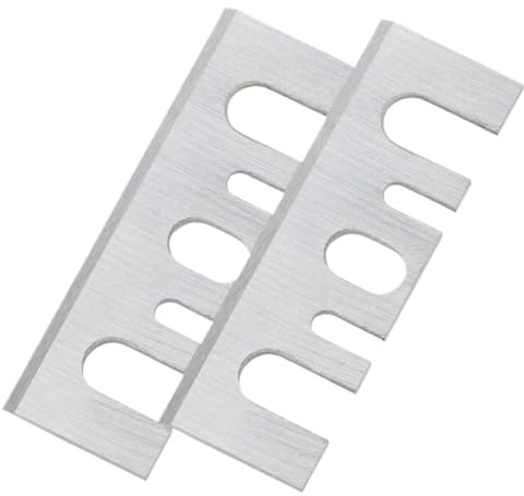 2 cuchillas for cepilladora eléctrica de 82 x 29 x 3 mm, cuchilla de madera con borde HSS for herramientas eléctricas F20A.