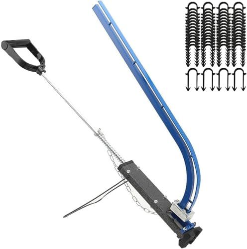Underfloor Heating Floor Pipe Emplacement Tacker Gun Underfloor Heating Pipe Clip Tacker Gun with 300 Staples, Compatible with 20mm Clips, for Floor Warming Systems