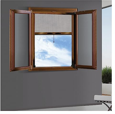 1PEZZO ZANZARIERA A RULLO VERTICALE PER FINESTRA cm 80 x 170 - avorio ral 1013