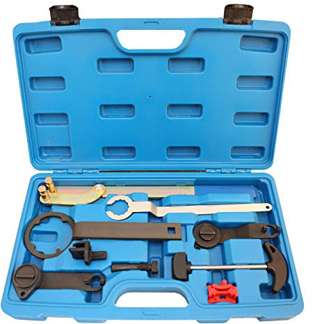 MRCARTOOL Zahnriemen Werkzeuge für VW VAG Kfz Motor Nockenwelle Arretierwerkzeug Motoreinbauwerkzeugsatz Kompatibel mit VW New Jetta Santana LaVida 1.0 1.2 1.4 TSI, TFSI, 3 & 4 ZYL EA211 (9 PCS)