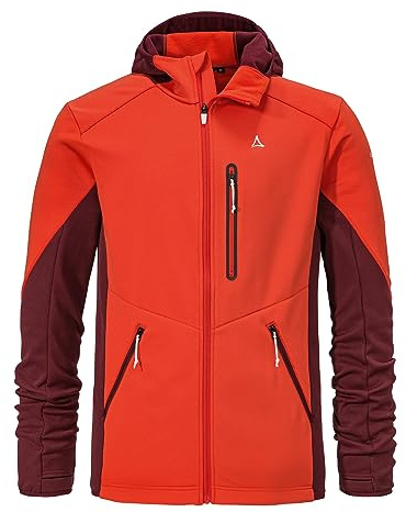 Schöffel Herren Fleece Hoody Lodron M, atmungsaktiver Fleece Pullover mit hoher Bewegungsfreiheit, funktionaler Hoodie mit Body-Mapping Technologie
