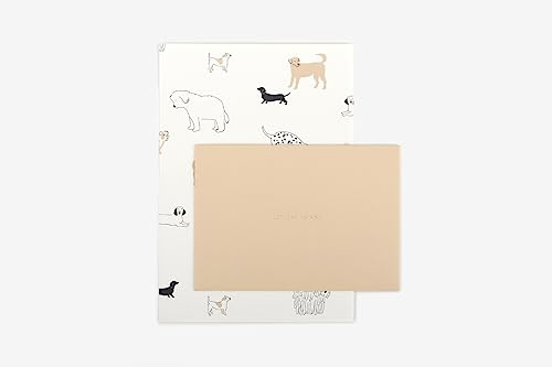 Dailylike Stämplade pappersark för brev dagligen hund 13x19 cm. Inkluderar 14x10 cm kuvert.
