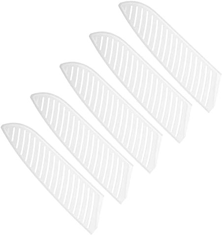 PATIKIL 7 Plastik Messer Cover 5 Pack Hülsen Messer Kantenschutz Klinge Beschützer Messer Scheide für Küche Chef Stil 1 Weiß