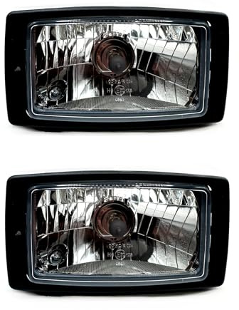MelTruck® 2 x H4 huvudstrålkastare, strålkastare, parkeringsljus för bopper, Zetor Fendt 12 V 24 V SET
