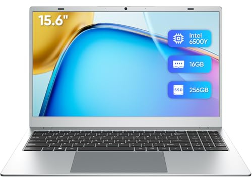 WIPEMIK Ordenador portátil, 16 GB LPDDR5 RAM, 512 GB NVMe SSD, Quad-Core N100, pantalla IPS 1080P de 15.6 pulgadas, portátiles Win11 Pro, WiFi 6, BT 5.2, RJ45 Ethernet, huella dactilar, USB tipo C