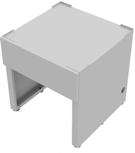 TT-YEC Heavy Duty Multifunctional Washing Machine Base with Sliding Drawer, Stainless Steel Raised Base, Load Bearing 300Kg, Base Protection Support, Suitable for Heavy Duty Appliances,White B