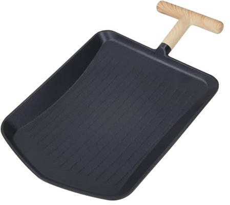 Teglia Antiaderente, Piastra Riscaldante Uniforme per Cucinare Al Coperto, Campeggio All'aperto, Adatta per Grigliare Frutti di Mare, Carne, Verdure, Distribuzione Uniforme del