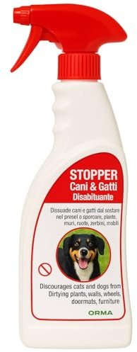Orma Disabituante per Gatti e Cani Anti Urina - 750ml - Spray Addestrativo Disabituante Gatti - Doppia Azione: Allontana Gatti e Cani + Elimina i Cattivi Odori - Uso Interno e Esterno