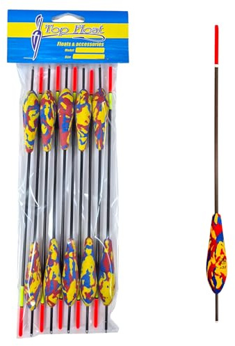 PRO Filstar Top Float fiskeläggning set 10 st 6 g Eva skum fiskeläggning – poserfiske – fiskeposer – fiskedrag – fisketillbehör – gädda abborre karp öring fiskeset – tillbehör