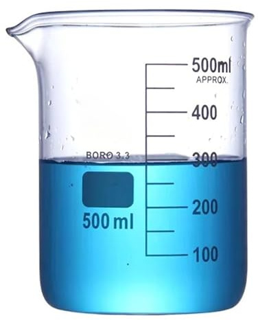 Glassware Labware Beaker 5ml-500ml Borosilicate Glass Beaker Laboratory Glassware(300ml)