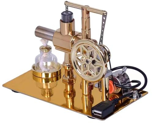 Hot Stirling Engine Motor Education Model,Electricity Power Generator LED Kit,Teaching For Ad Lights Kit Engine Stirling