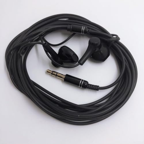 Cuffie ergonomiche con cavo da 3 metri, perfette per ascoltare musica (nero)