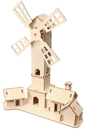 Solar Windmill House Science Experiment Kit DIY Building Educational Toys for Kids Age 6-12 Birthday Gifts