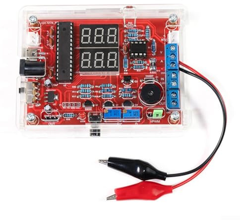 TDCuizent Multifunctional Electronic Instrumentation Soldering Practice Kit Digital Multimeter with Voltage Current Temperature Measurement for DIY Electronics and Educational Use(With housing)