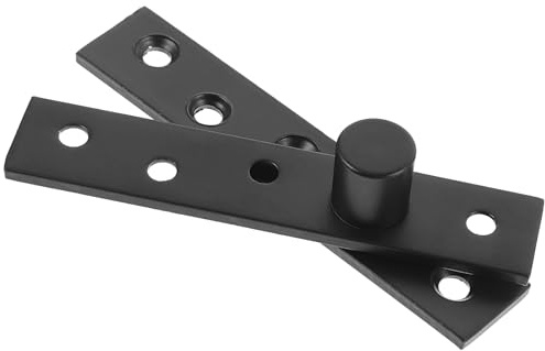 Cabilock Cerniera a Perno Rotante a 360 Gradi Nera Media Cerniera Girevole Nascosta per Porte e Armadi Compatta in Acciaio Inox per Installazione su Porte di Vari Spessori