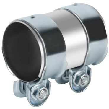 1 Pcs Abrazadera Escape 60mm ID x 95mm L, Abrazaderas Motor de Acero Inoxidable 304, Abrazaderas Metalicas para Tubos de escape, silenciadores