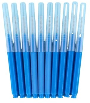 Interdentalborstar och tandtrådspinnar, Interdentalborstar 40 st Multicolor 0,4-1,2mm(Blue -0.7mm)