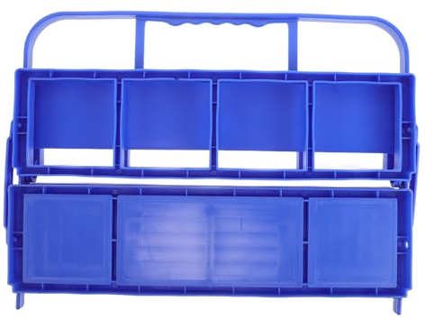 Healvian Sport Wasserflaschenträger für 8 Flaschen mit Ergonomischem Griff aus Langlebigem Pp Kompakter und Leichter Kaffeeträger für Indoor Gyms und Spiele
