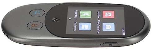 Bewinner Dispositivo Traduttore Linguistico Touch Screen da 2,4 Pollici Traduttore Vocale Intelligente AI, Tascabile Portatile Bidirezionale in Tempo Reale, Supporta 85 Lingue Online e 12 Offline,