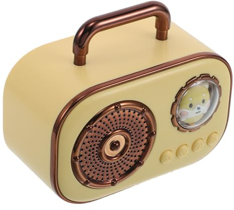 SHINEOFI Enceinte sans Fil Mini Haut-Parleur Stéréo 360° Son Surround avec Batterie 500 Mah, Design Capsule Spatiale Abs, Compatible pour Vélo et Voiture