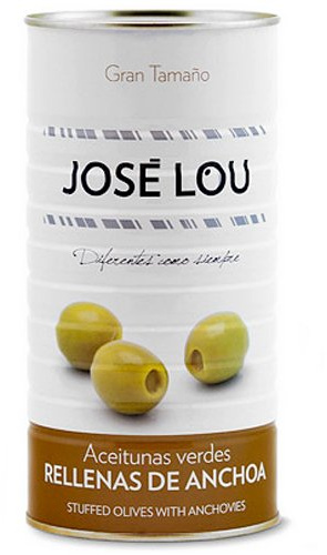 Olive Verdi Ripiene di Acciughe (1,4 kg) - Jose Lou