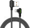 MCdodo auf USB Ladekabel mit 90 Grad-Winkelstecker, Kabel mit LED, Speziell für Gamer und Gaming, Passend für iPhone X/8/8Plus/7/7Plus, iPad, iPod (1.2M)