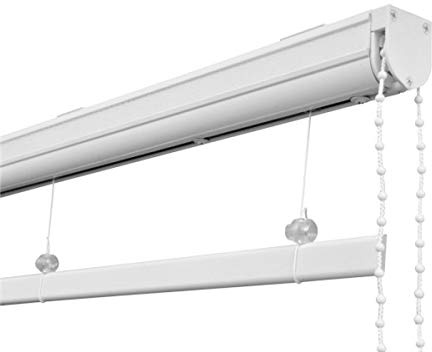 250cm Cassette Roman Blind Kit WHITE Chain Nets At Home - Special Size - Ians Emporium