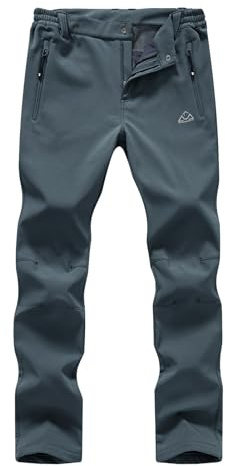 donhobo Damen Wanderhose Outdoorhose Wasserdicht Softshellhose Winddicht Warm Gefüttert Snowhose Skihose Winter Trekkinghose