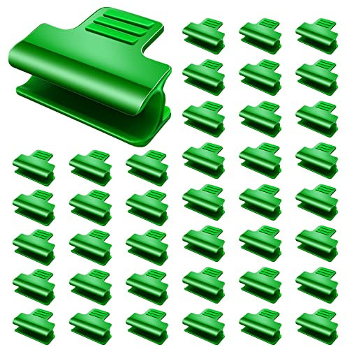 JNBGTU 40Pcs Greenhouse Clamps Greenhouse Film Clamps Film Row Cover Netting Tunnel Hoop Clip Frame Shading Net Rod Clip for Fixing Plant Cover Greenhouse Plastic Sheeting Film Row Cover Garden Net
