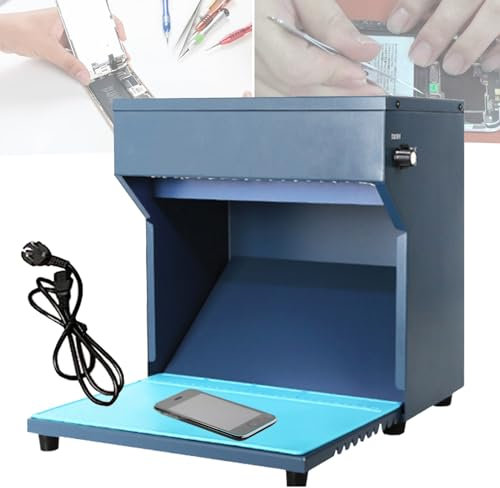 Quixnova Laminar-Air-Flow-Reinigungsbank – Werkbank mit Doppelventilator für die Reparatur von Telefon-LCDs – Vertikale Laminar-Flow-Haube mit 3-lagigem Filter, Dual-Mode-Einstelllicht