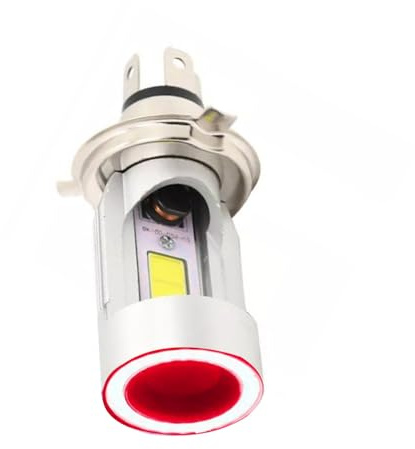 Baceyong H4 LED Moto Fari, Led Moto Fari H4 Hi/Lo Angel Eyes 12V