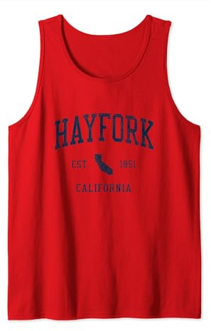 Hayfork CA Vintage Athletic Sports JSN1 Tank Top