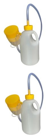 MAGICLULU 2 Stk Tragbares Urinal Camping-urinal Toilette Urinal Reise-urinal-set Auslaufsicheres Töpfchen Tragbare Toilette Auto Töpfchen Pinkelflasche Urinal Für Mann Mit Deckel Urinflasche