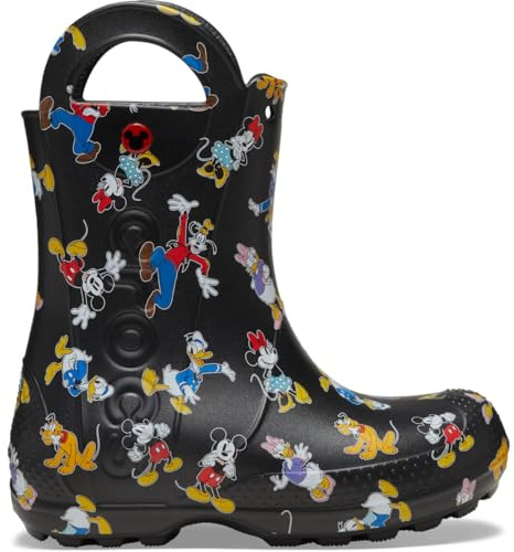 Crocs Unisex-Child Handle It Rain Boots, Mickey & Friends, 13 UK Child
