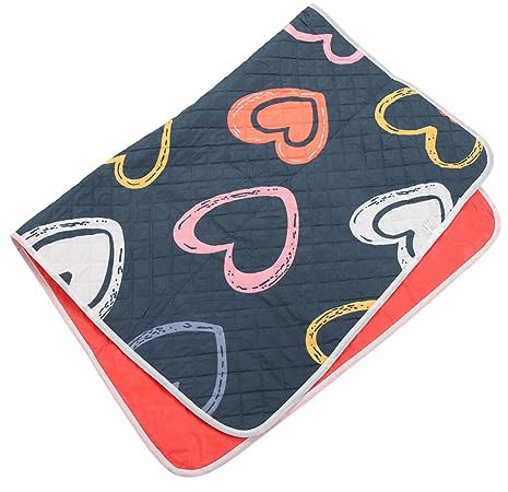 ORFOFE Menstruationsunterlage Patientenbettunterlage 113x79cm Atmungsaktive Inkontinenzeinlage Großer Schutz Für Erwachsene Waschbare Wickelunterlage