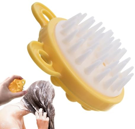 Exfoliante Para El Cuero Cabelludo - Cepillo De Champú Para El Cabello De Silicona | Cómodo Exfoliante Para El Cuero Cabelludo, Exfoliante De Cabeza, Cepillo De Masaje Para Champú, Cepillo De Ducha